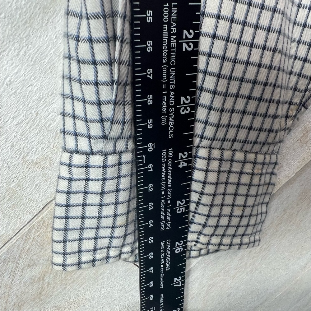 Ralph Lauren Blaire Button Down Shirt Men XXL Gray White Check Long Sleeve Logo - Picture 8 of 10
